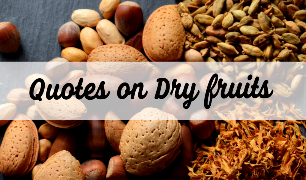 26 Amazing quotes on dried fruits