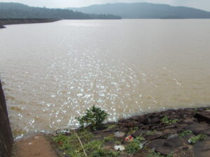 Kherkatta Dam full of water . Kapsi , Pakhanjore , Chhattisgarh.