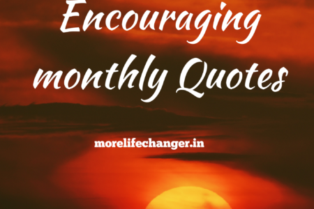 Encouraging monthly quotes