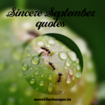 Sincere September Quotes