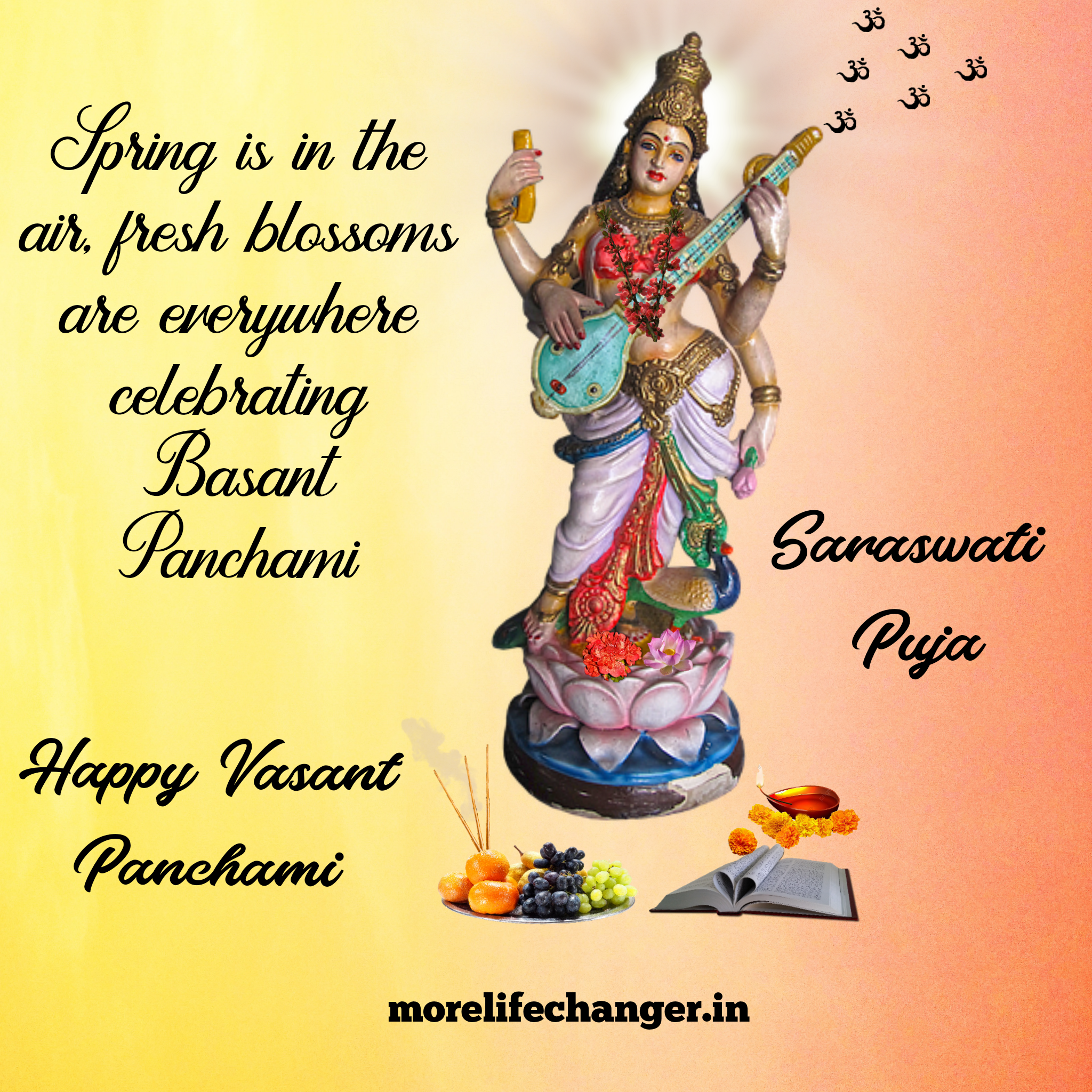 Vasant Panchami is for goddess of knowledge