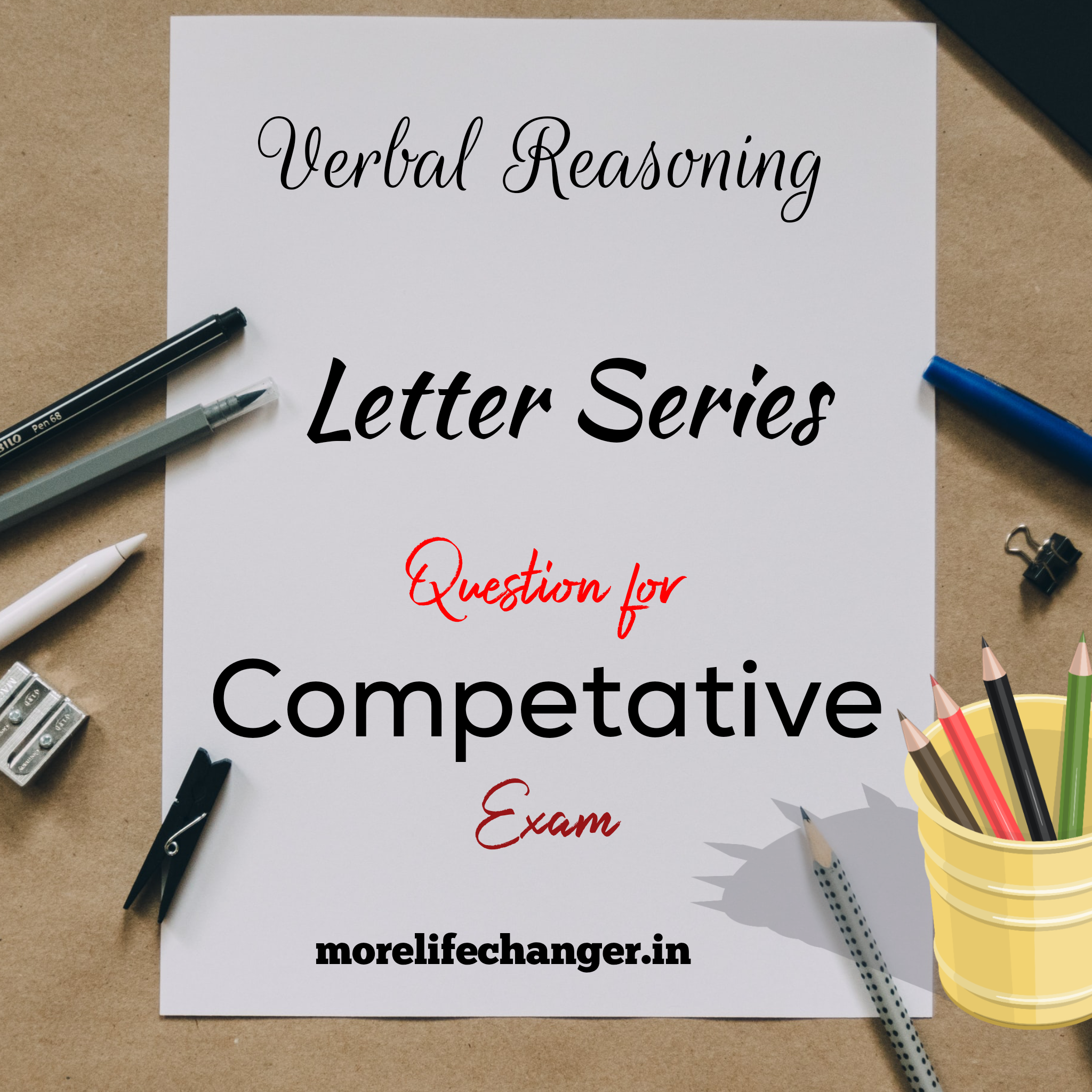 Verbal reasoning on letter series