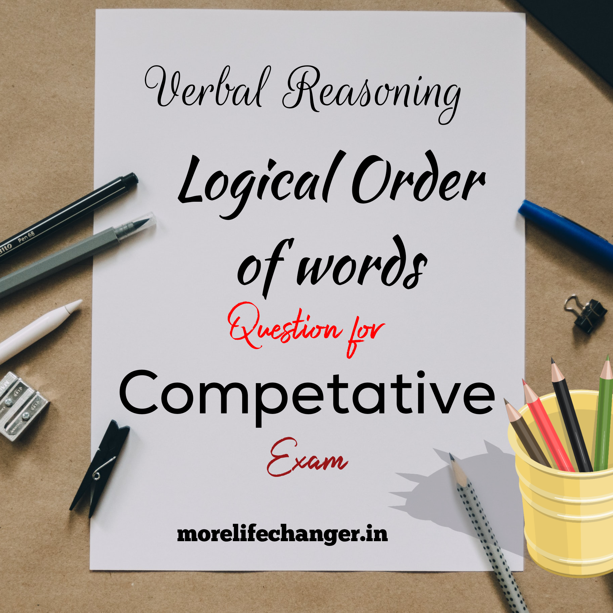 Questions on logical order of words