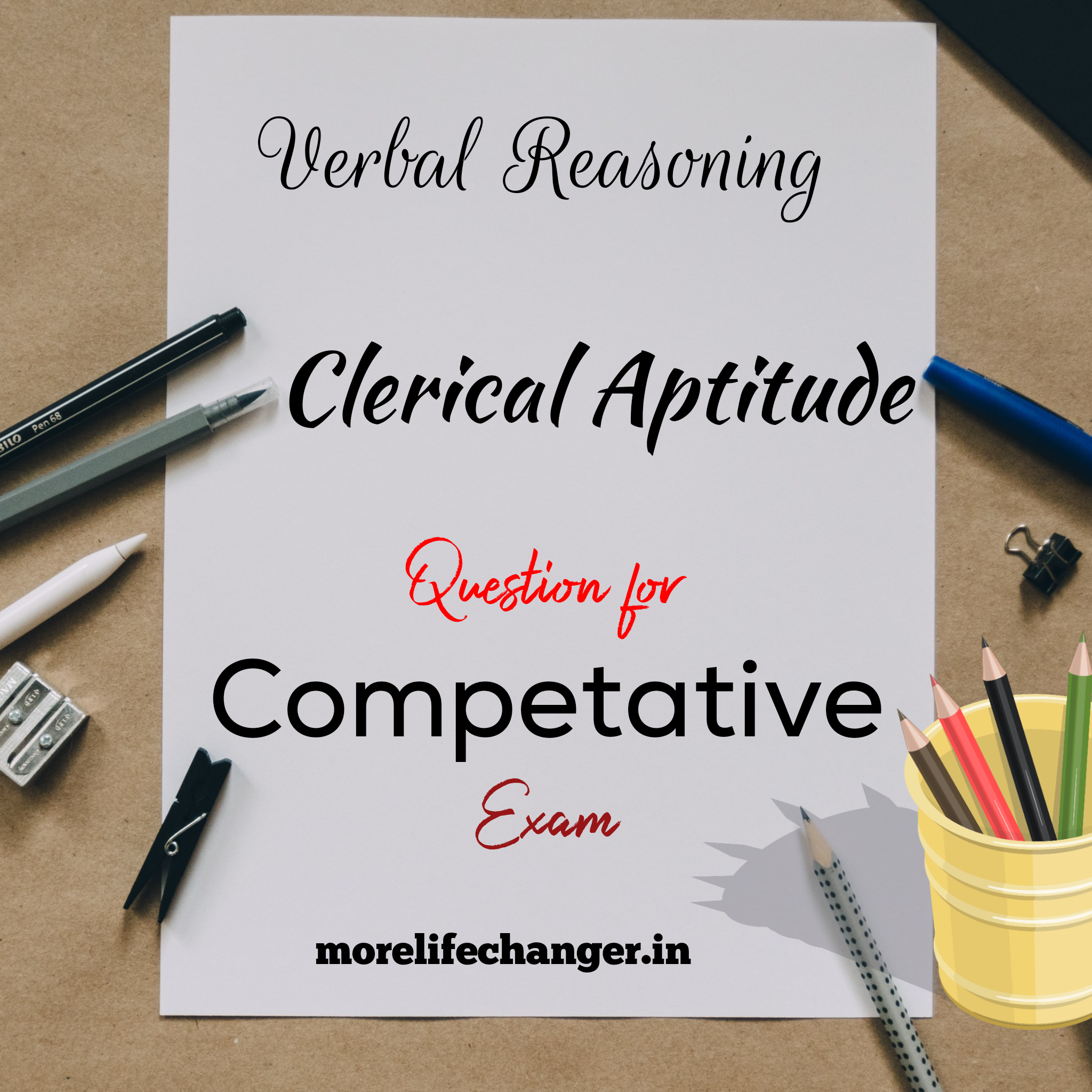 Reasoning on clerical aptitude