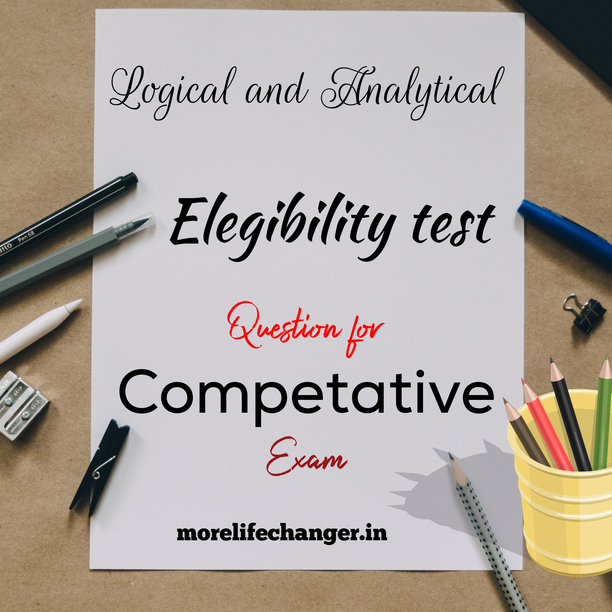 Logical reasoning question on eligibility test