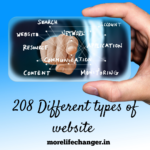 208 Different types of website